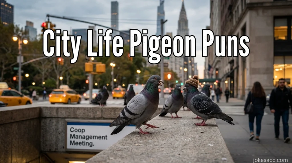 City Life Pigeon Puns