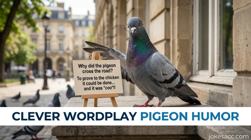 Clever Wordplay Pigeon Humor