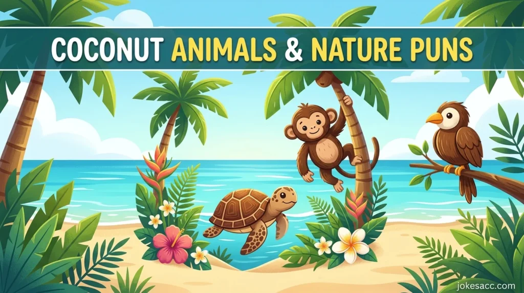 Coconut Animals & Nature Puns