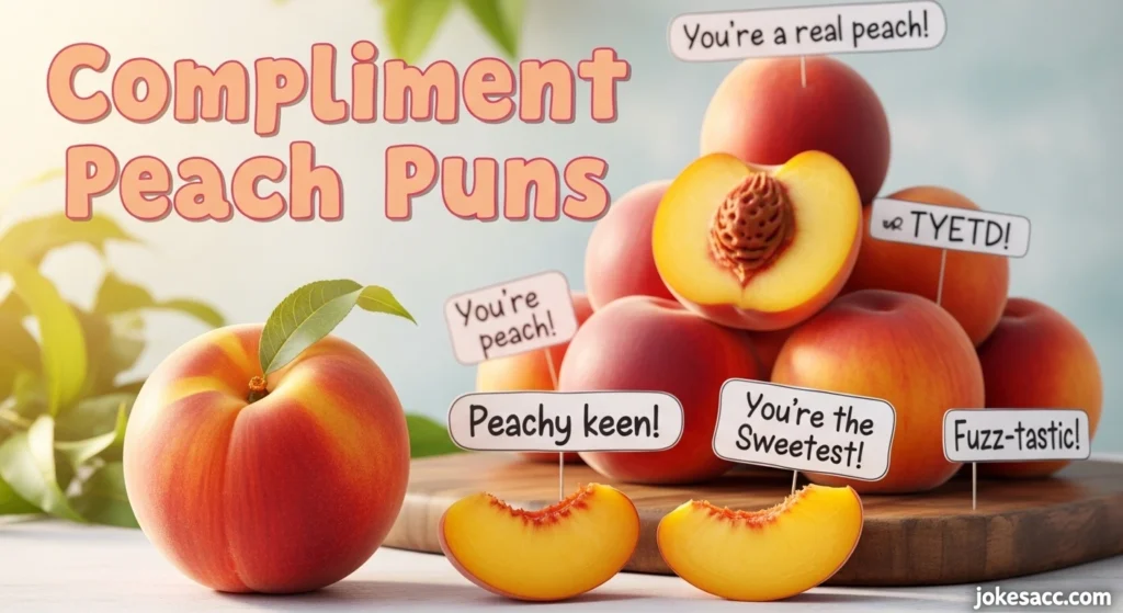 Compliment Peach Puns