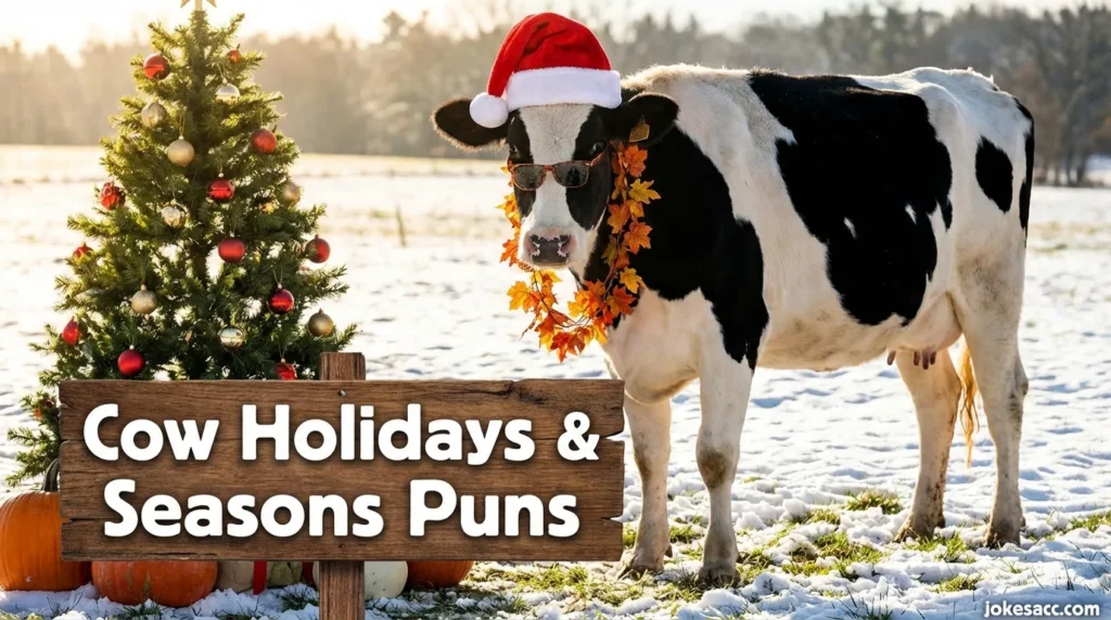 Cow Holidays & Seasons Puns