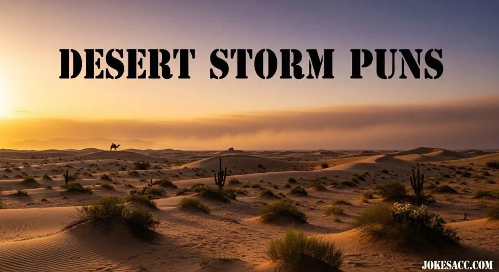 Desert Storm Puns