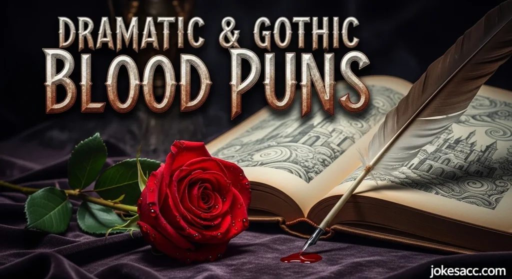 Dramatic & Gothic Blood Puns