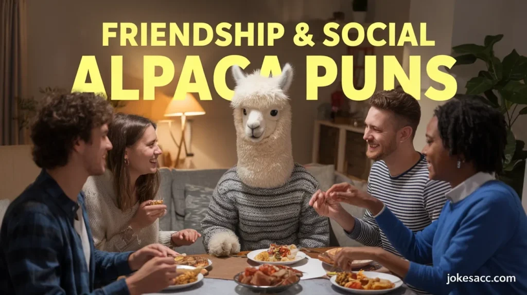 Friendship & Social Alpaca Puns