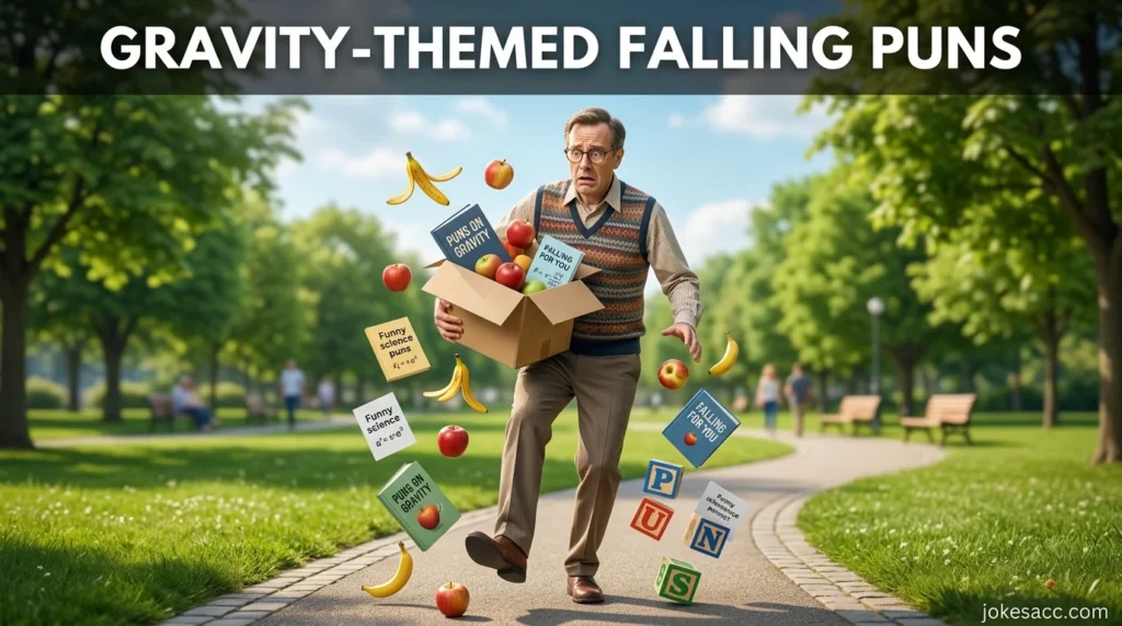 Gravity-Themed Falling Puns