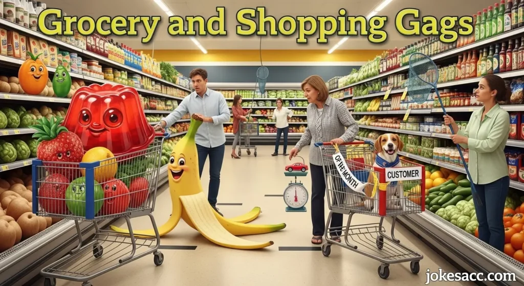 Grocery and Shopping Gags
