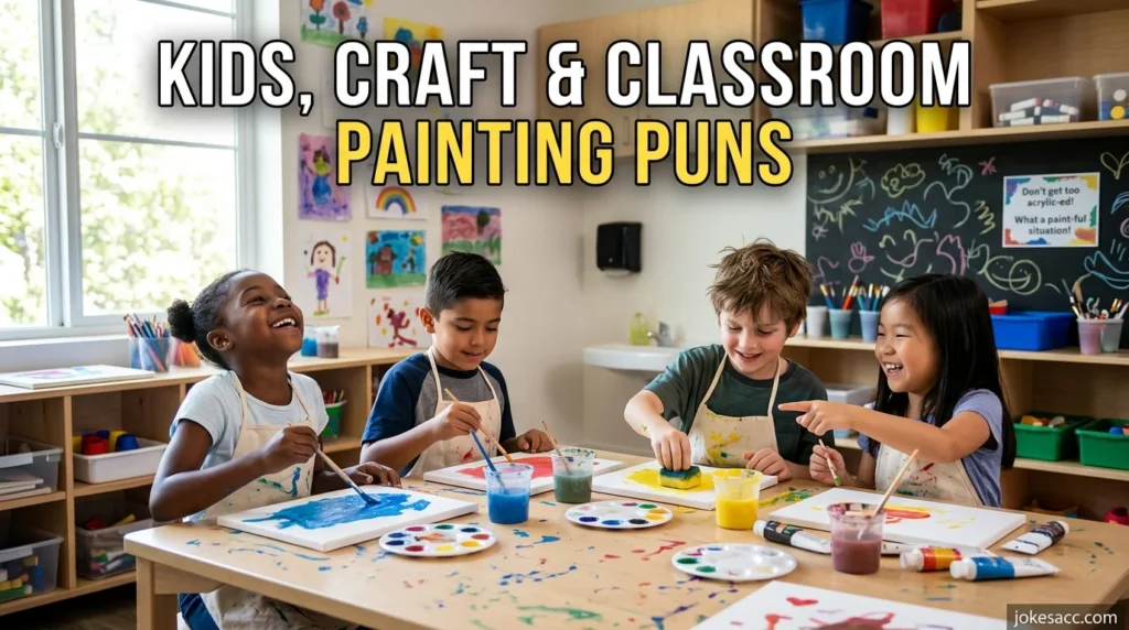 Kids, Craft & Classroom Painting Puns