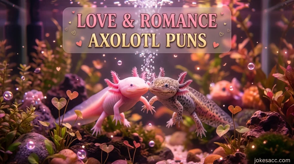 Love and Romance Axolotl Puns