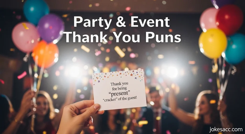 Party & Event Thank You Puns