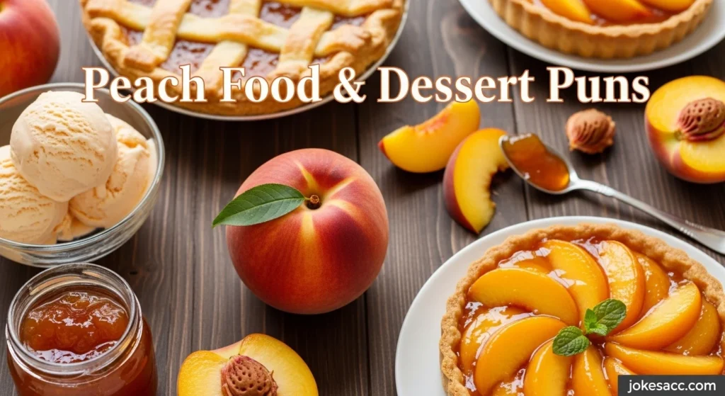 Peach Food & Dessert Puns