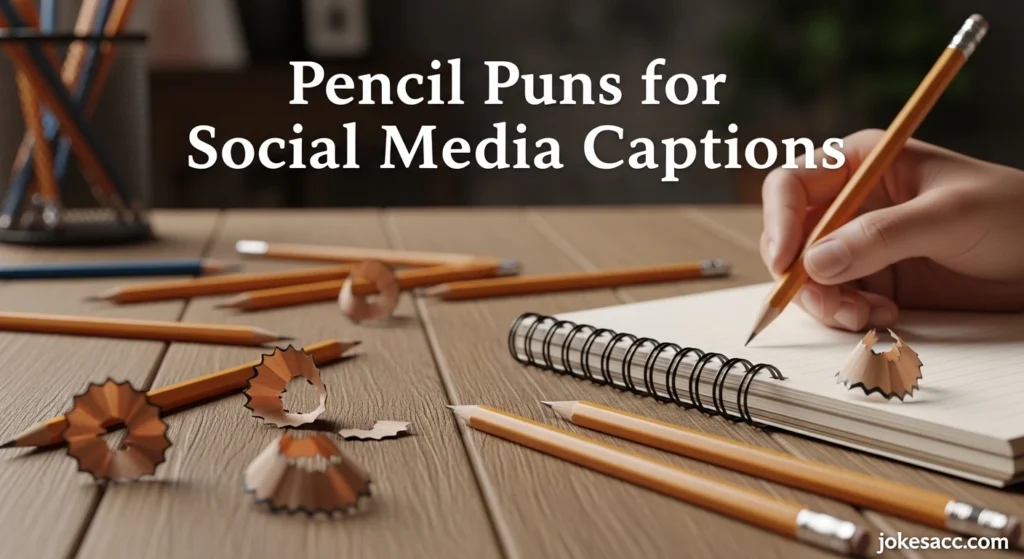 Pencil Puns for Social Media Captions