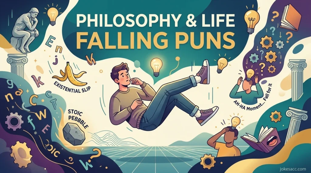 Philosophy & Life Falling Puns