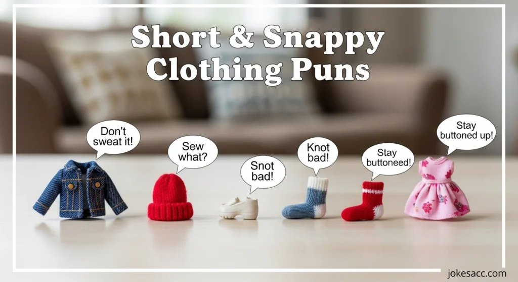 Short & Snappy Clothing Puns