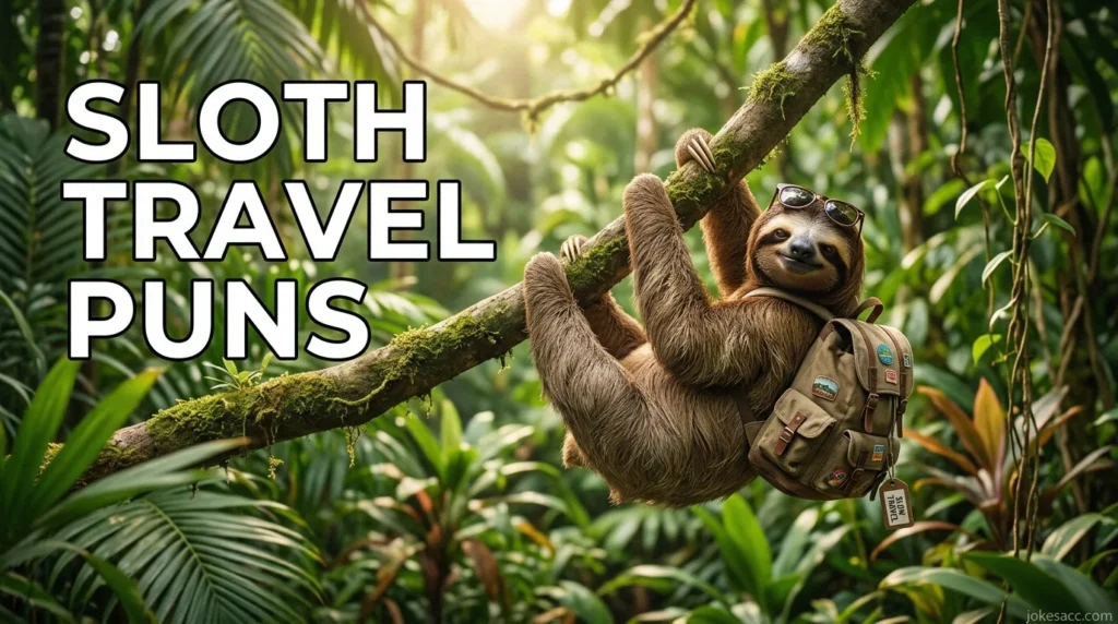 Sloth Travel Puns
