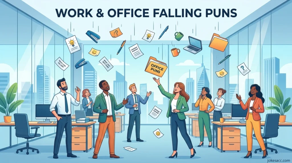 Work & Office Falling Puns