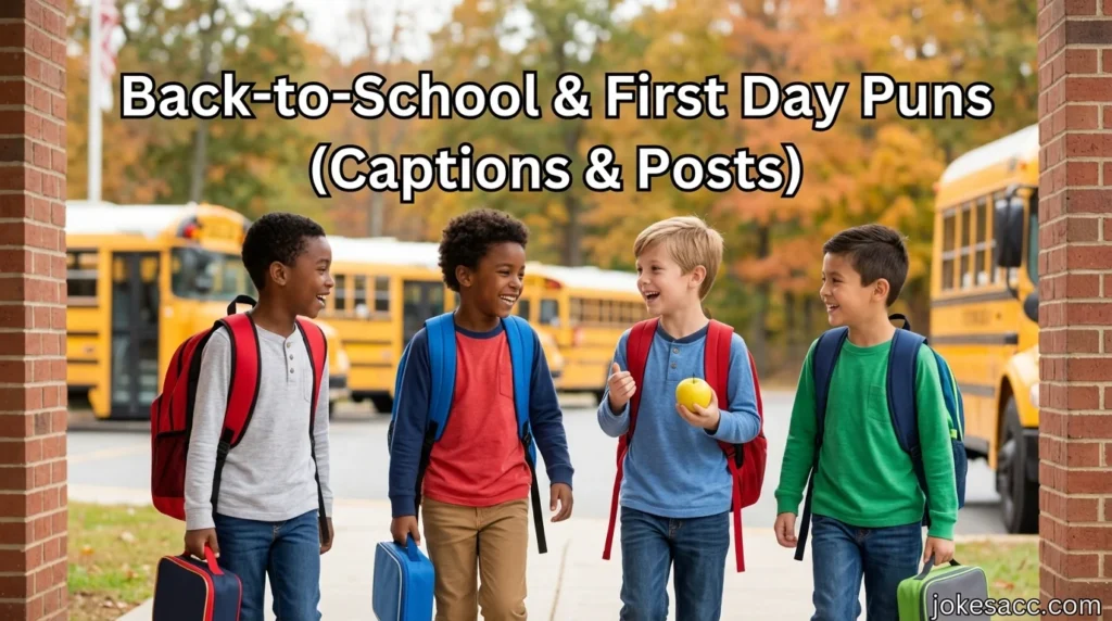 Back-to-School & First Day Puns (Captions & Posts)