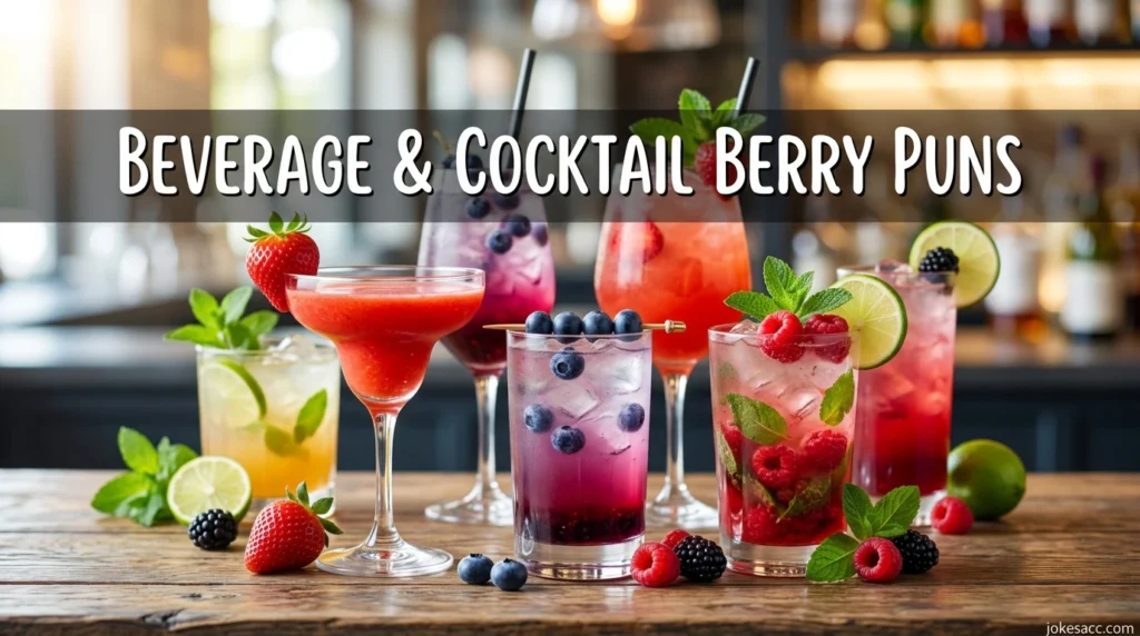 Beverage & Cocktail Berry Puns
