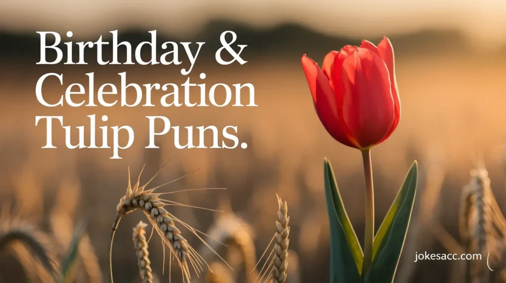 Birthday & Celebration Tulip Puns