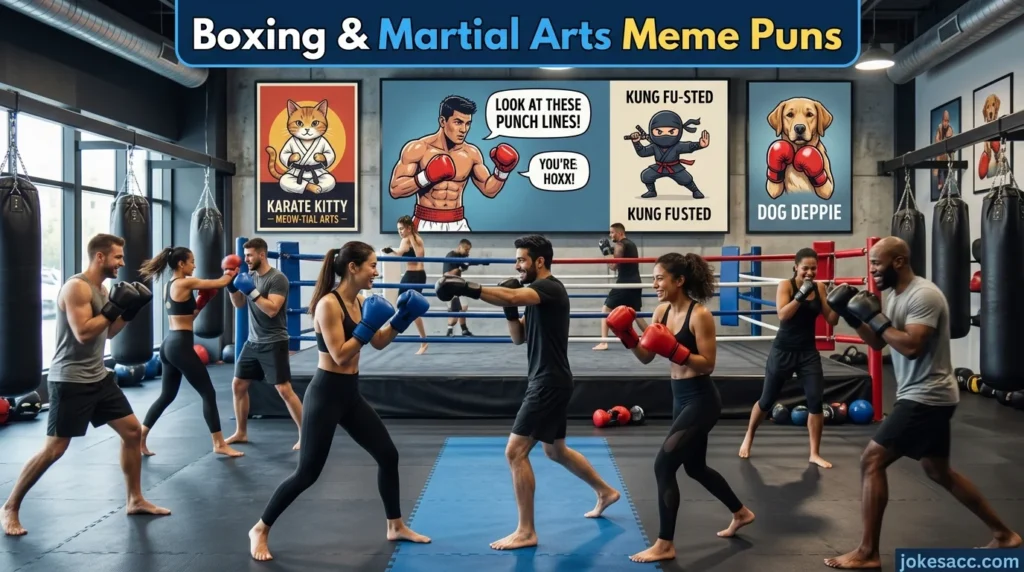 Boxing & Martial Arts Meme Puns