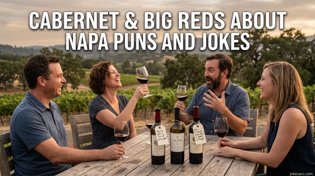 Cabernet & Big Reds about Napa puns and jokes
