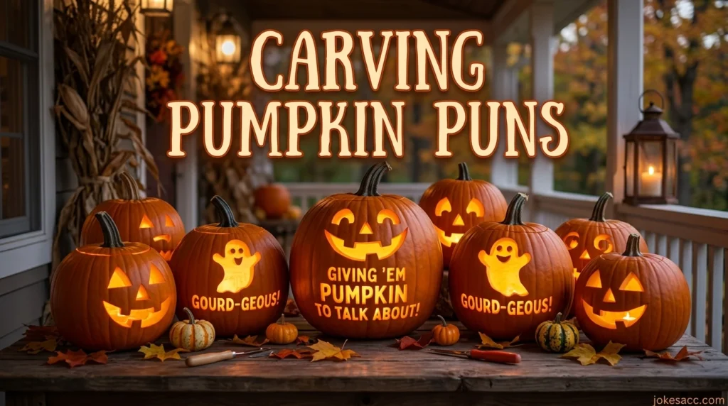 Carving Pumpkin Puns