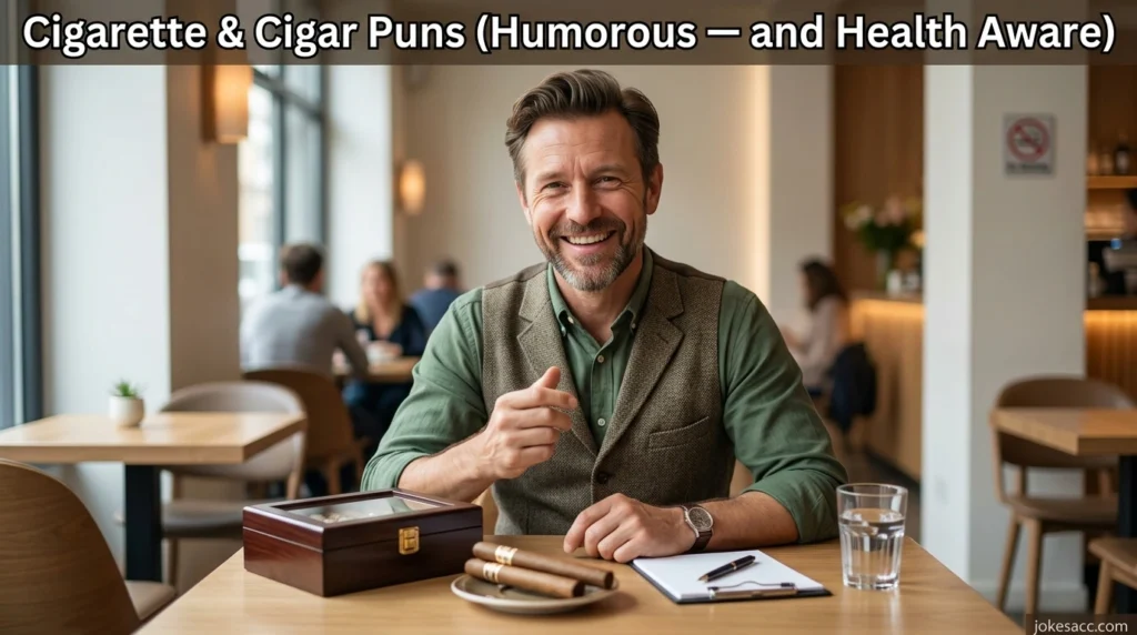 Cigarette & Cigar Puns (Humorous — and Health Aware)