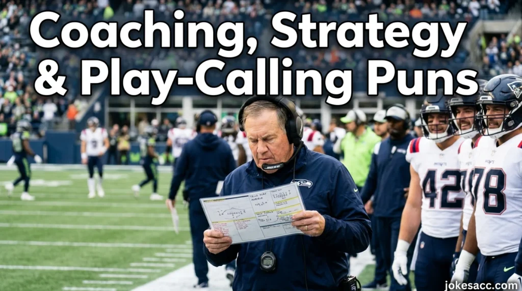 Coaching, strategy & play-calling puns