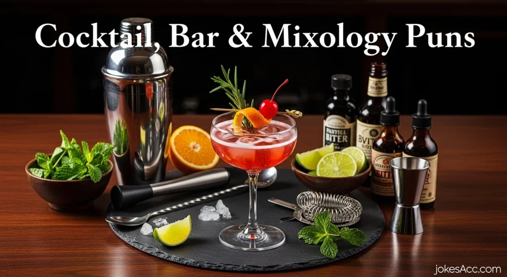 Cocktail, Bar & Mixology Puns