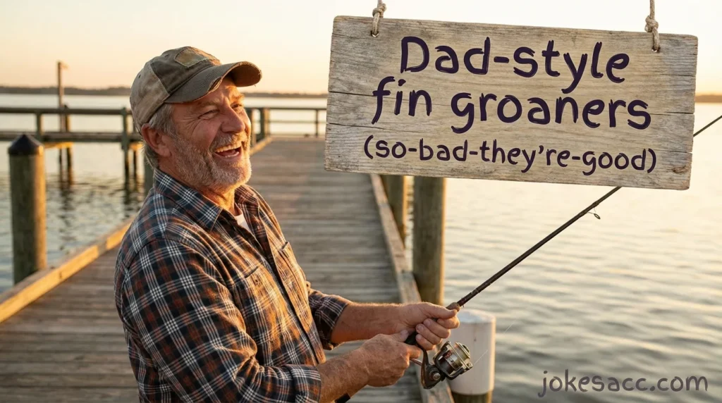 Dad-style fin groaners (so-bad-they’re-good)