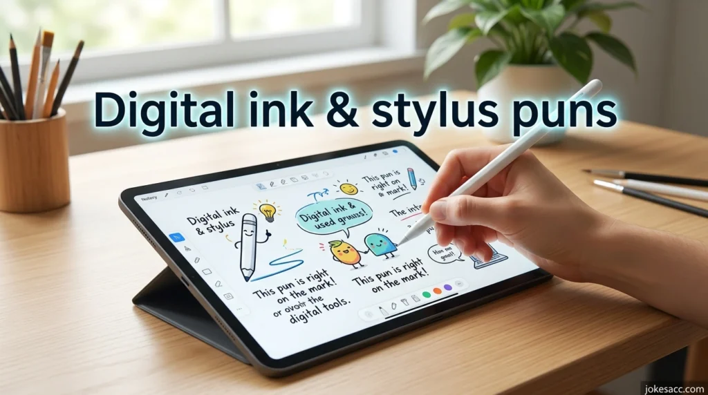 Digital ink & stylus puns