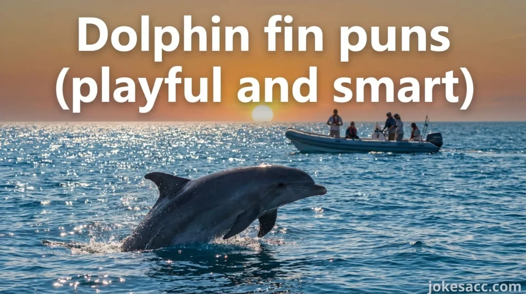 Dolphin fin puns (playful and smart)