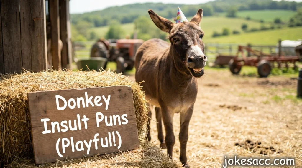 Donkey Insult Puns (Playful!)