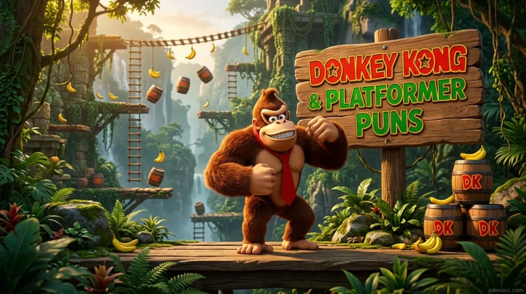Donkey Kong & Platformer Puns