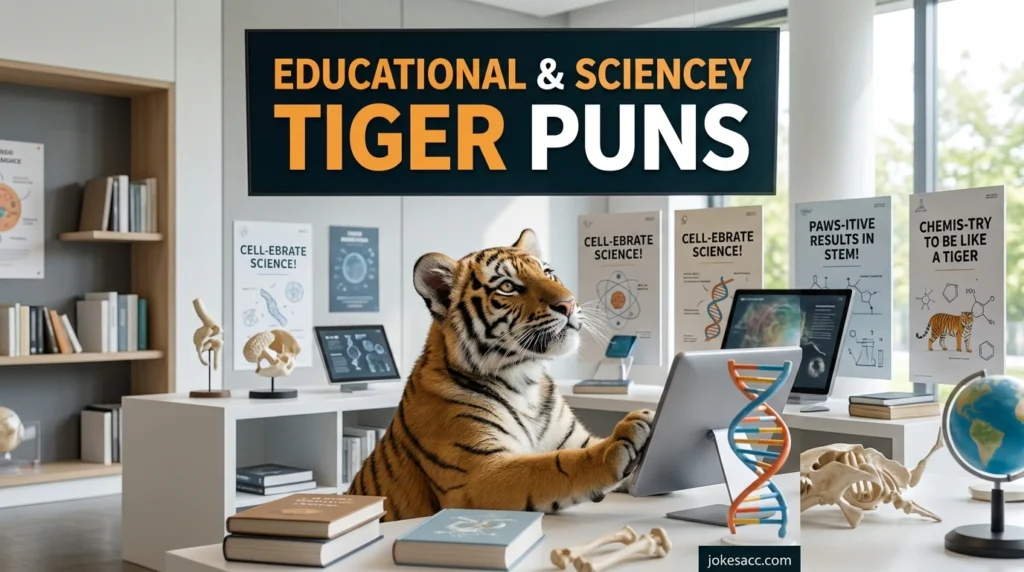Educational & sciencey tiger puns