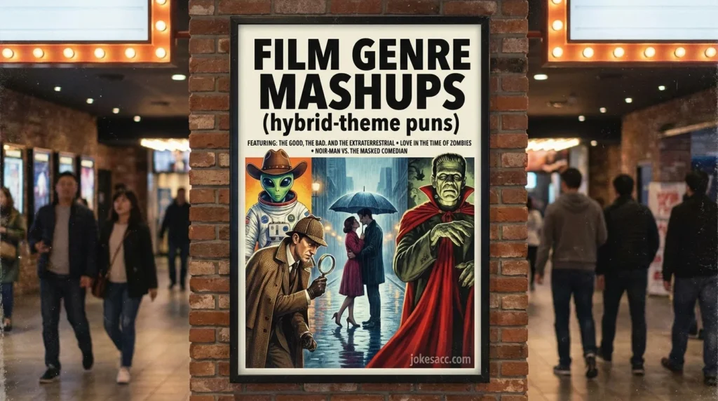 Film Genre Mashups (hybrid-theme puns)