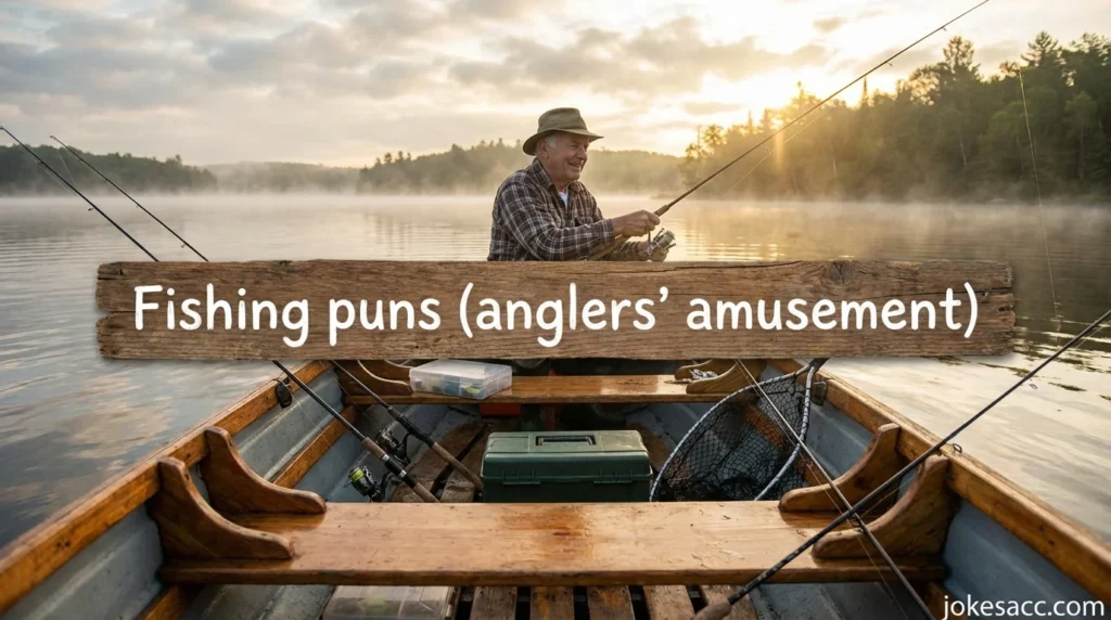 Fishing puns (anglers’ amusement)
