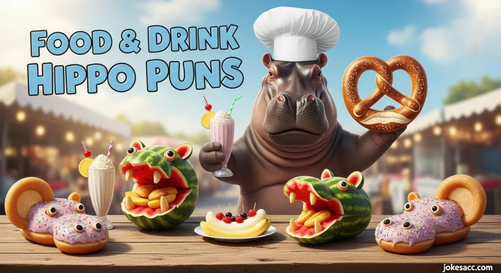 Food & Drink Hippo Puns