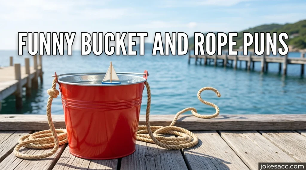Funny Bucket and Rope Puns