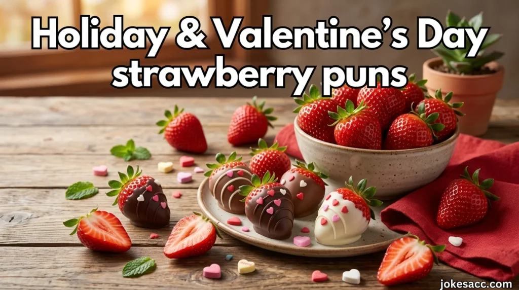 Holiday & Valentine’s Day strawberry puns