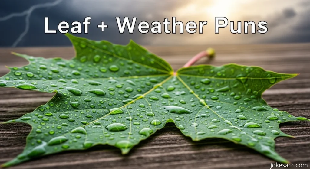 Leaf + Weather Puns