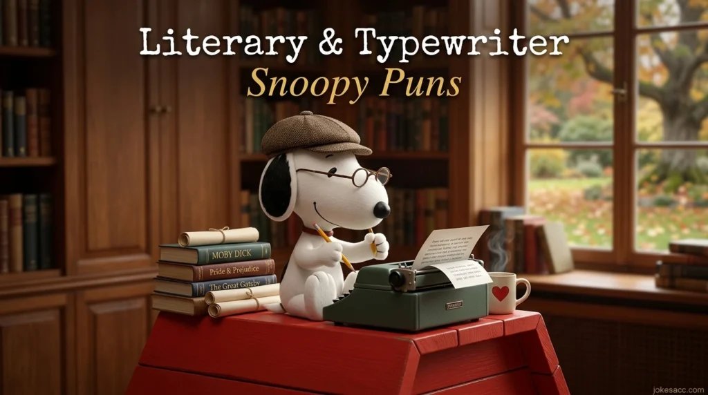 Literary & Typewriter Snoopy Puns