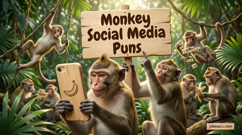 Monkey Social Media Puns