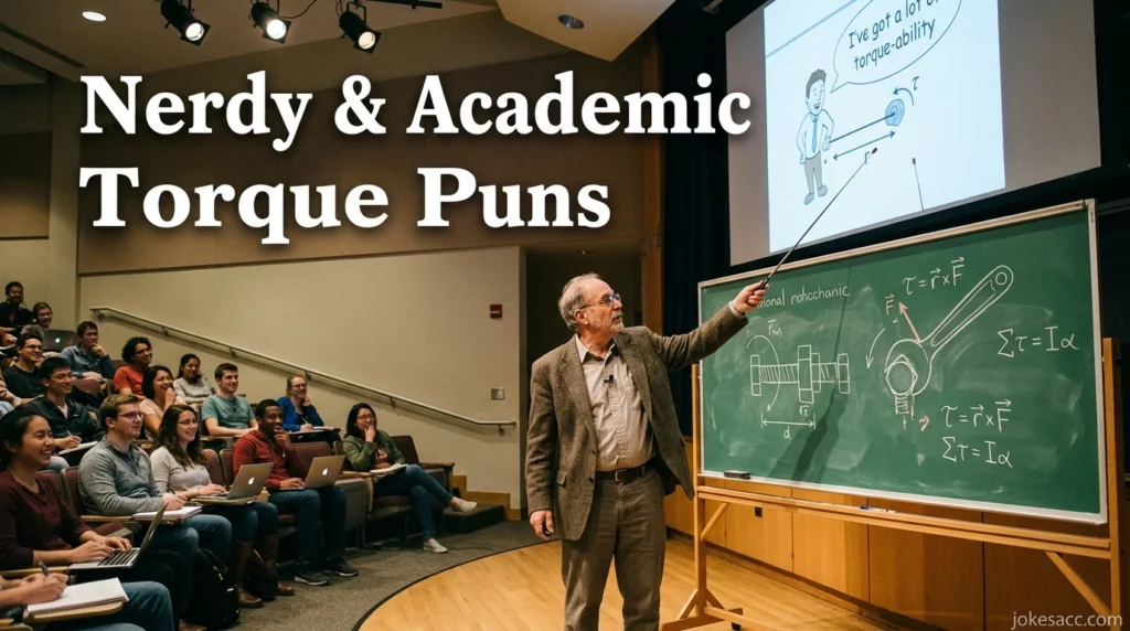 Nerdy & Academic Torque Puns