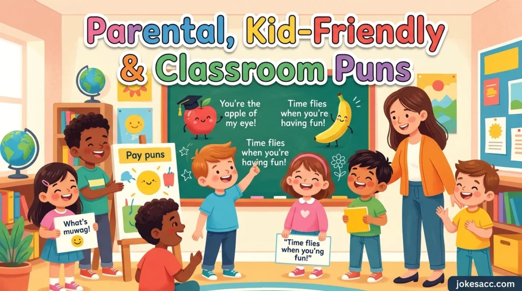 Parental, Kid-Friendly & Classroom Puns