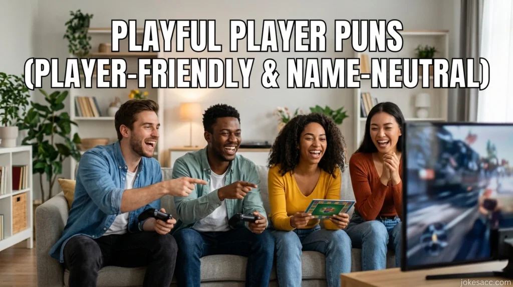 Playful player puns (player-friendly & name-neutral)