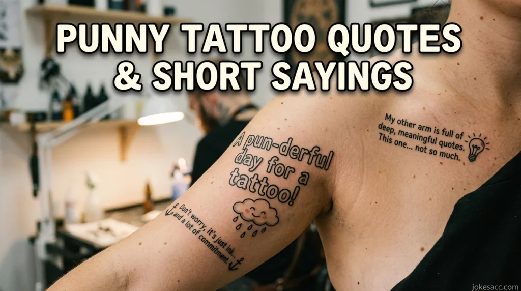 Punny Tattoo Quotes & Short Sayings
