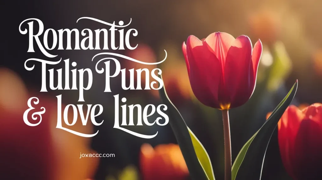 Romantic Tulip Puns & Love Lines