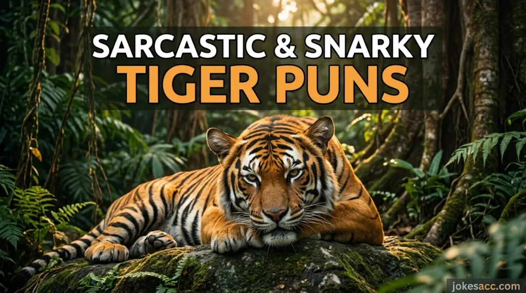 Sarcastic & snarky tiger puns