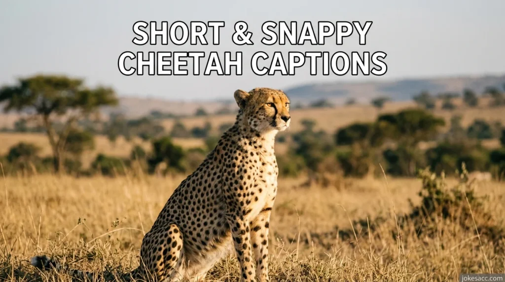 Short & Snappy Cheetah Captions
