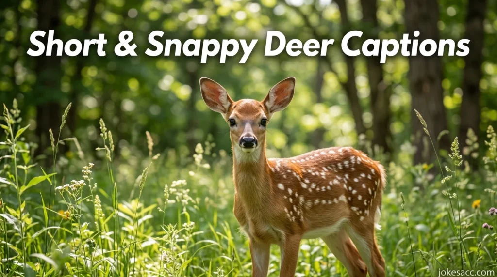 Short & Snappy Deer Captions